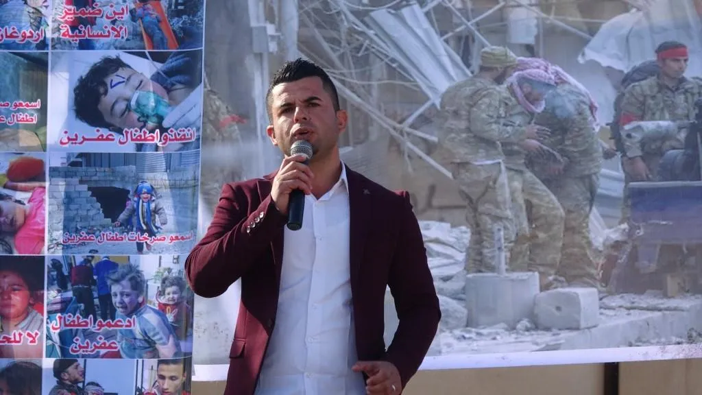 مسيرتان استنكاريتان للعدوان التركي على عفرين في كركي لكي وتل حميس