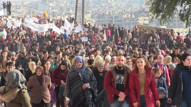 هتافات من حلب "تحرير عفرين خيار لا عودة عنه"