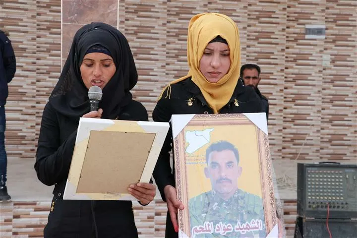 جثمان الشهيد عواد الملحم يوارى الثرى في مزار الشدادي
