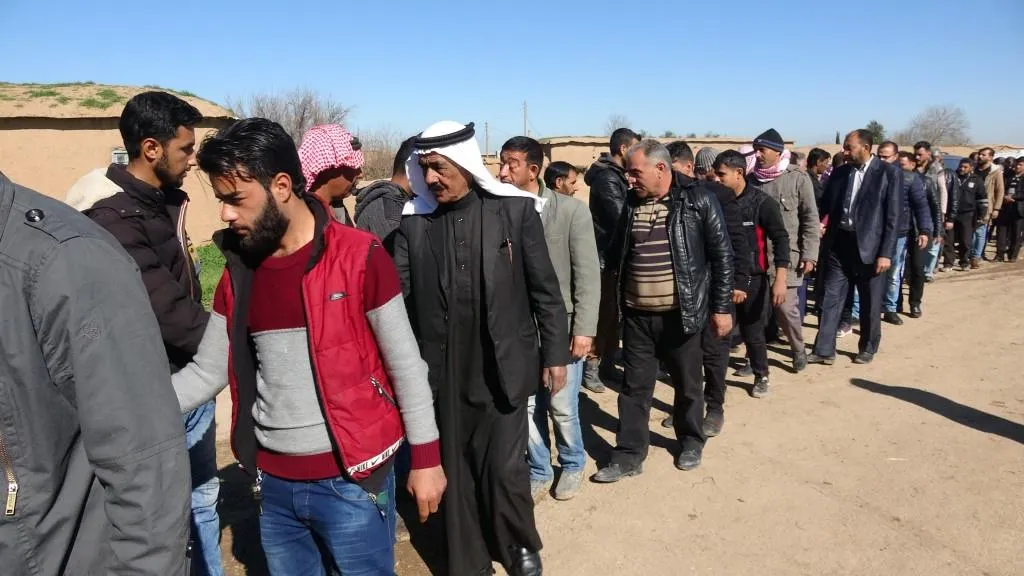 أهالي تل حميس قدموا واجب العزاء لذوي المناضل ماجد إبراهيم