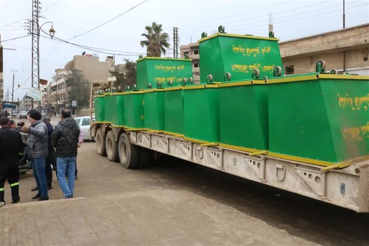 150 حاوية قمامة وضعت في قامشلو