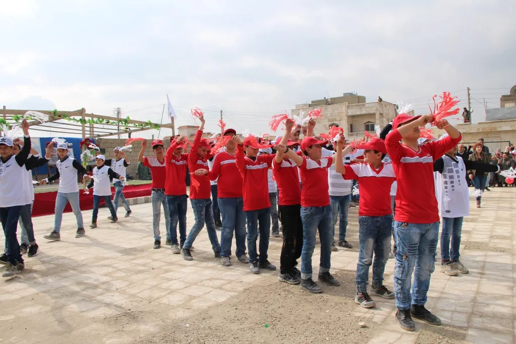 تنظيم مهرجان للأنشطة المدرسية هو الأول لطلاب المدارس في منبج