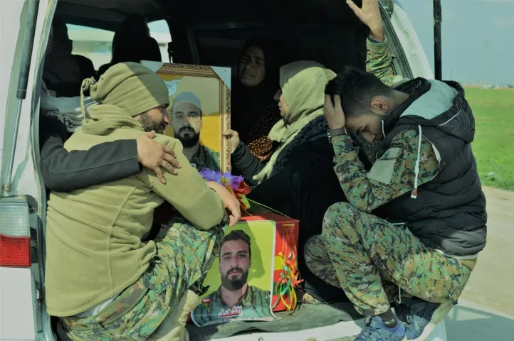 جثمانا الشهيدين عبد الله وعكيد وُريا الثرى في تل تمر