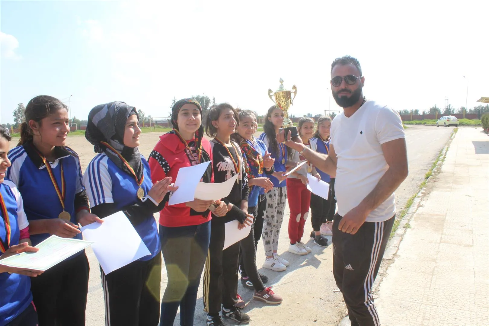 بطولة دوري كرة القدم للفتيات ينتهي بفوز فريق "الشهيد عكيد"
