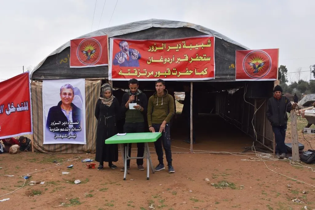 شبيبة دير الزور تتضامن مع ليلى كوفن وتطالب الاحتلال التركي بالخروج من سوريا