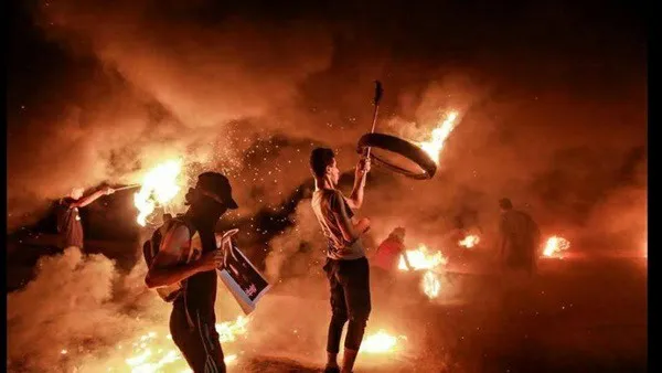 ست إصابات ضمن فعاليات "الإرباك الليلي" في غزة