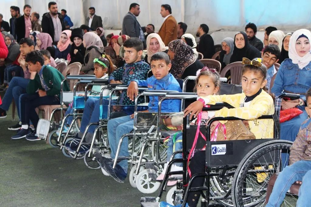 حفل معنوي  لذوي الاحتياجات الخاصة في الرقة