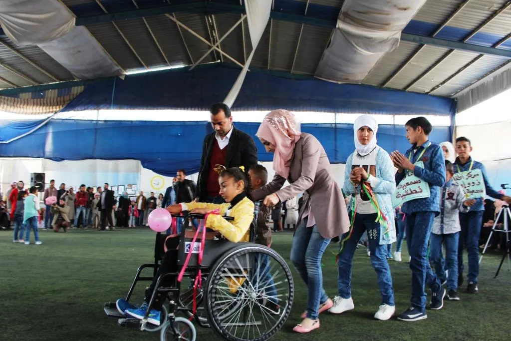 حفل معنوي  لذوي الاحتياجات الخاصة في الرقة