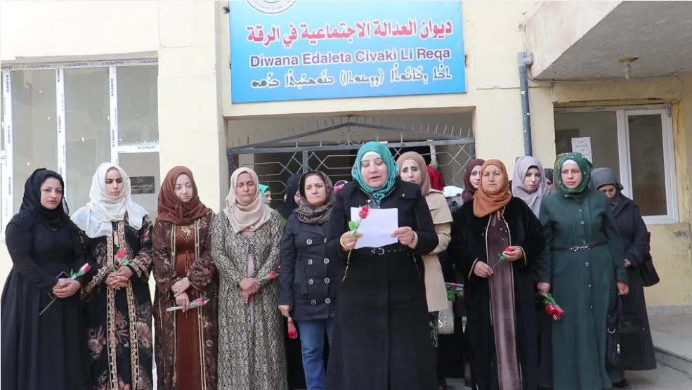 ضمن فعاليات 8 آذار بيان في الرقة واجتماع في كوباني