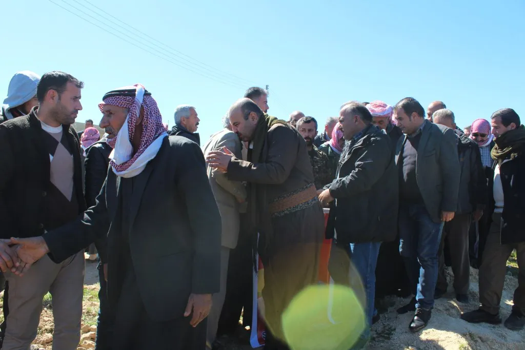 مراسم عزاء الشهيد "درويش عكيد" في كوباني