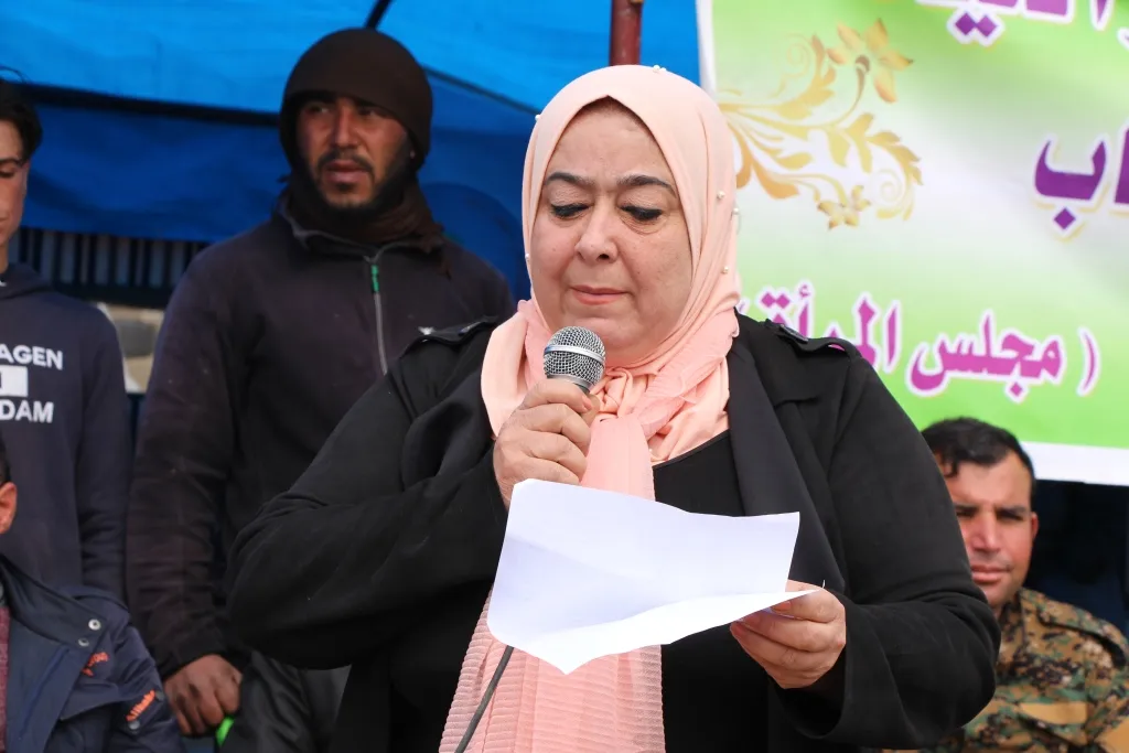 أهالي قرية تل حوذان يحيّون اليوم العالمي للمرأة