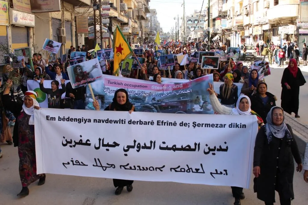 رسالة أهالي قامشلو للمجتمع الدولي: كفاكم صمتاً تجاه عفرين