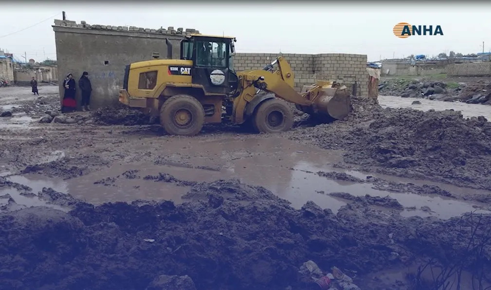 اضرار لحقت بالمنطقة جراء الامطار الغزيرة