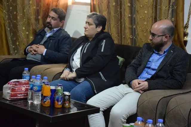 وفد بارز من مجلس سوريا الديمقراطية في مخيم الهول