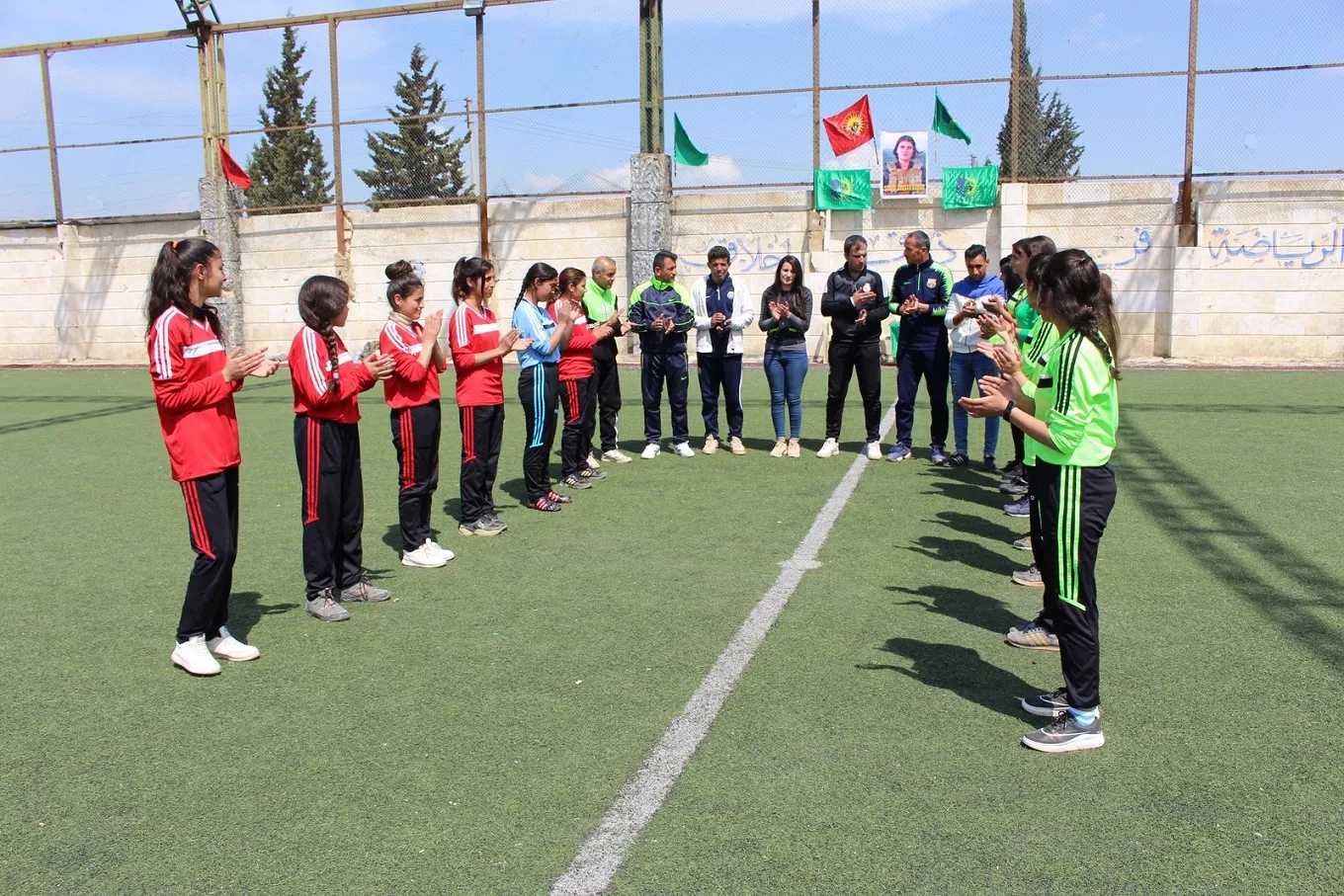 افتتاح دوري كرة قدم للشابات في الشهباء