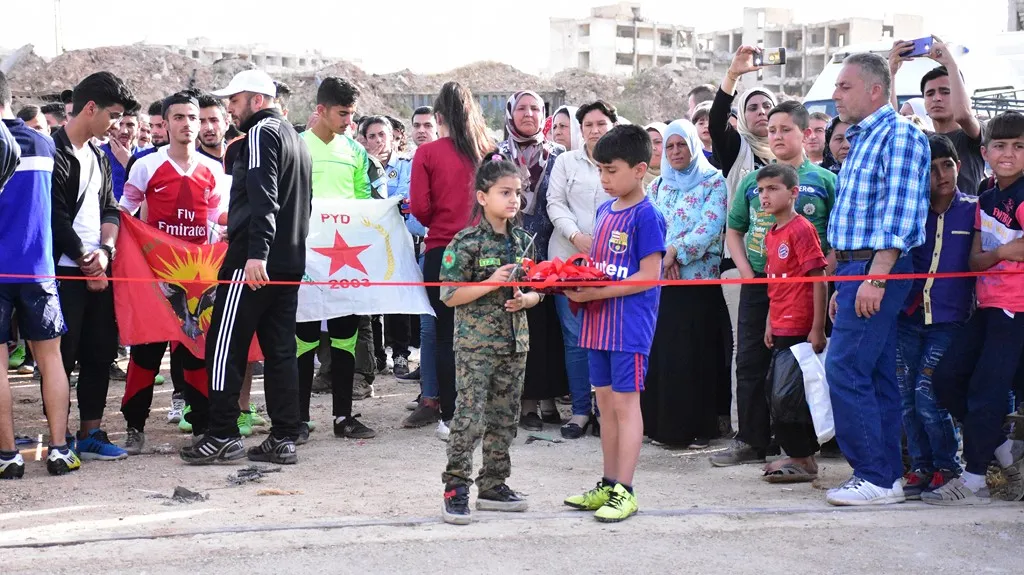افتتاح ملعب ومسبح "شهداء مقاومة الشيخ مقصود" في حلب