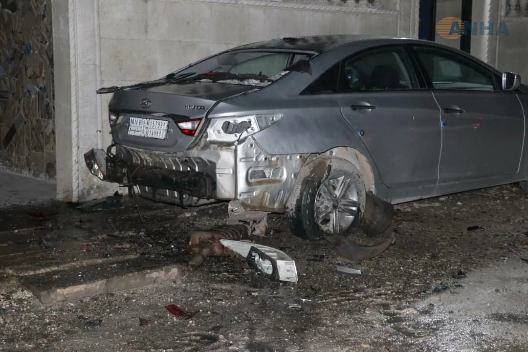انفجار لغم بسيارة في منبج خلّف 3 إصابات طفيفة – تم التحديث