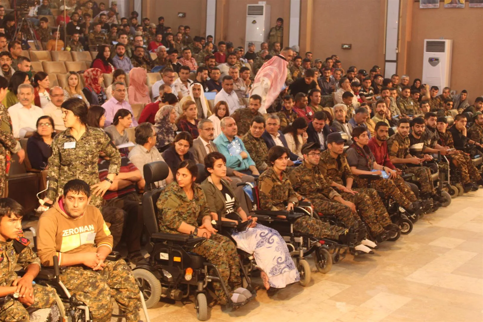 تحت شعار " نحن لا ننسى حماة أرضنا" انطلاق المؤتمر الأول لمصابي الحرب