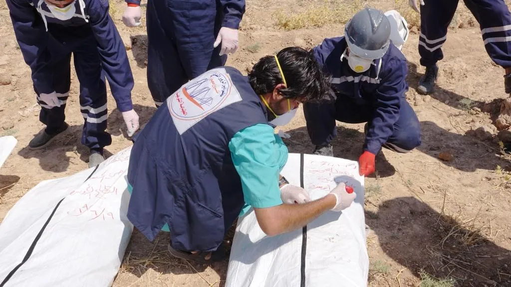 انتشال 74 جثة في بلدة هجين والعمل مستمر بوتيرة عالية