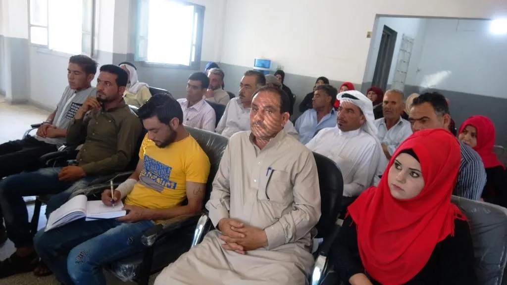 اجتماع في قرية الصعوة للتعريف بمبادئ وأهداف حزب سوريا المستقبل