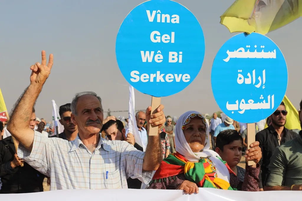 وقفة احتجاجية لأهالي إقليم الجزيرة تنديداً بالعدوان التركي على عفرين وباشور