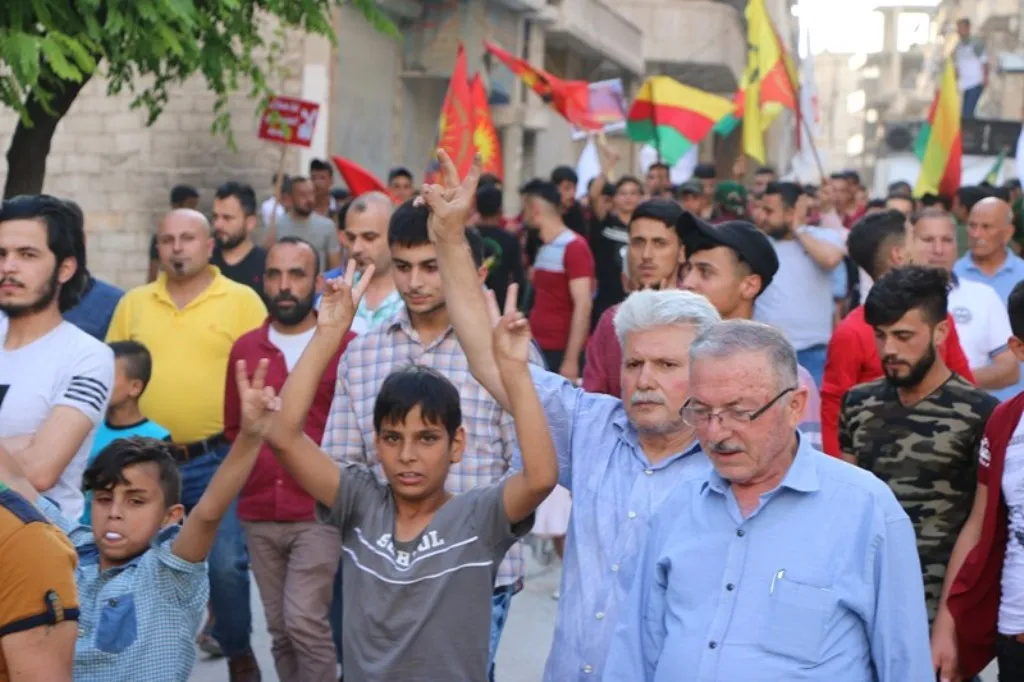 من حلب.. بروح مقاومة العصر وشيلادزي نستنكر الهجمات على عفرين وخاكورك