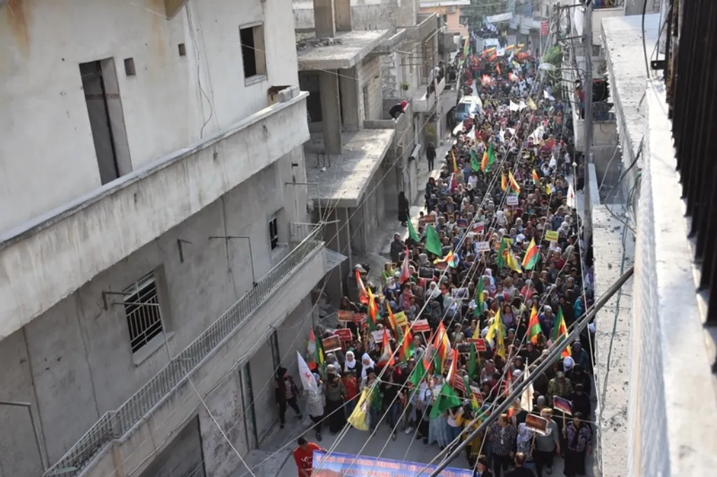 من حلب.. بروح مقاومة العصر وشيلادزي نستنكر الهجمات على عفرين وخاكورك