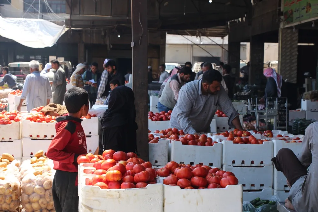 انخفاض كبير في أسعار الخضار في منبج