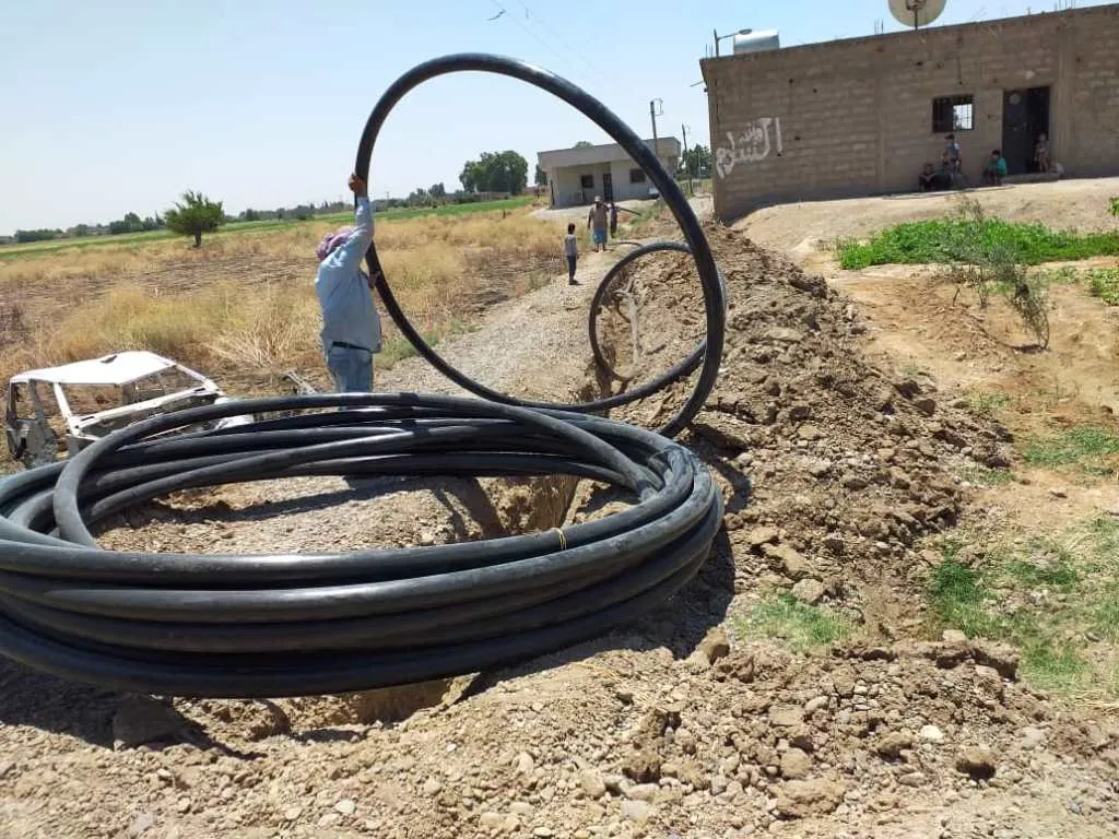 حل مشكلة مياه الشرب في قرية بريف دير الزور