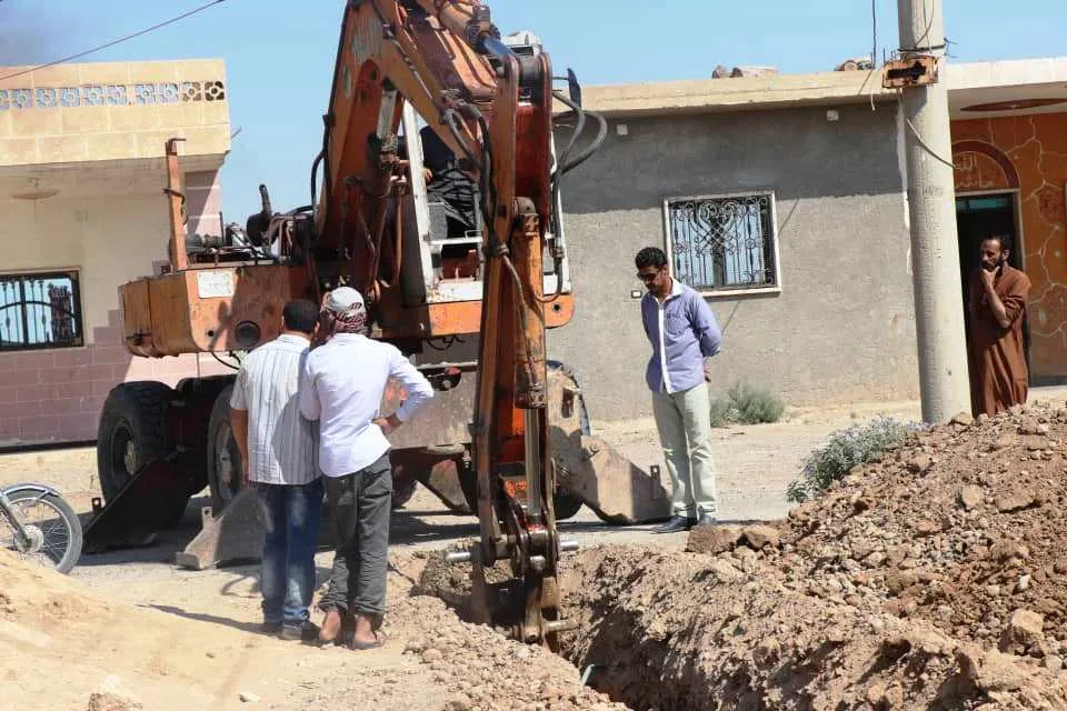حل مشكلة مياه الشرب في قرية بريف دير الزور