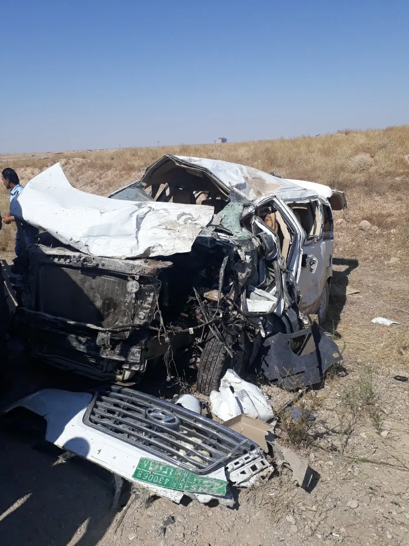 فقدان السائق وإصابة 6 موظفين للإدارة الذاتية في حادث سير بالحسكة-تم التحديث