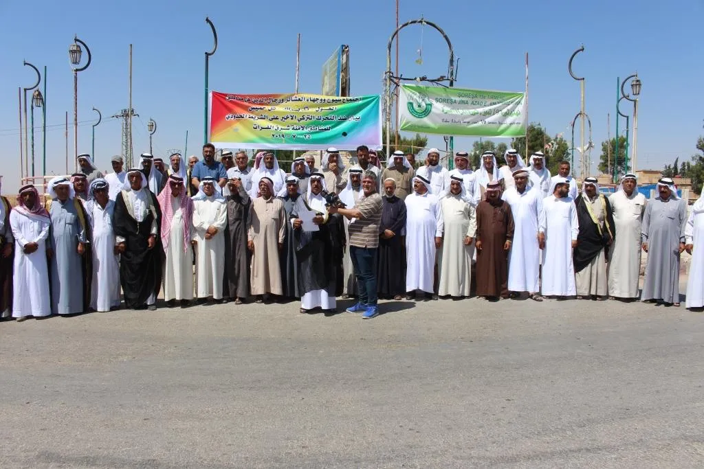 شيوخ ووجهاء العشائر العربية: سنكون في الصفوف الامامية للدفاع عن أرضنا