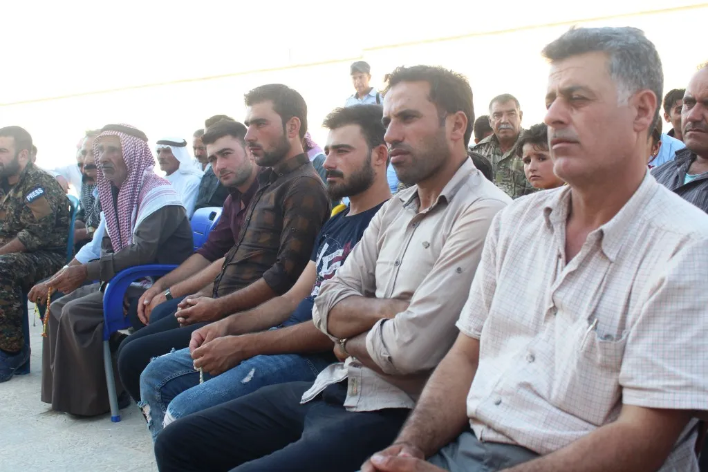 أهالي صرين يحتفلون بمرور الذكرى السنوية الرابعة لتحرير الناحية