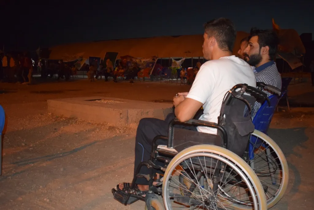 من فعاليات الدروع البشرية.. الأهالي عازمون على تحقيق الانتصار