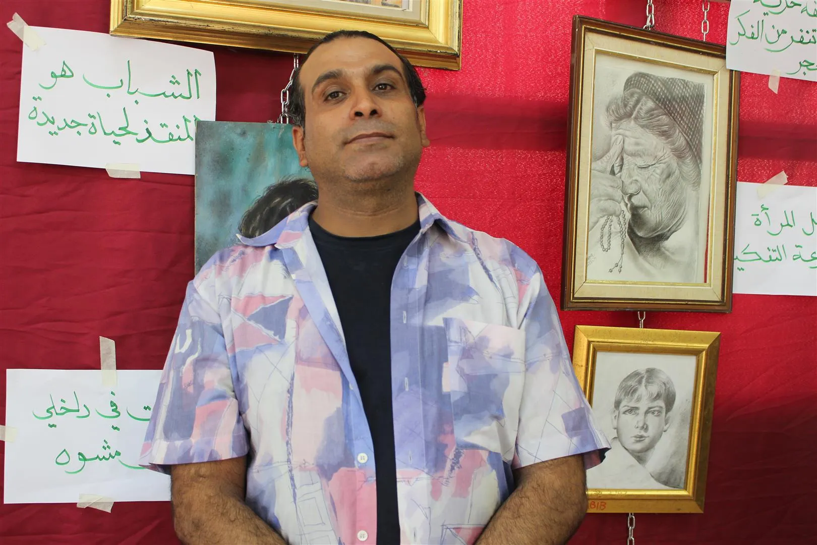 شقيقان يجسدان حقيقة ثورة الشمال السوري من خلال لوحاتهم
