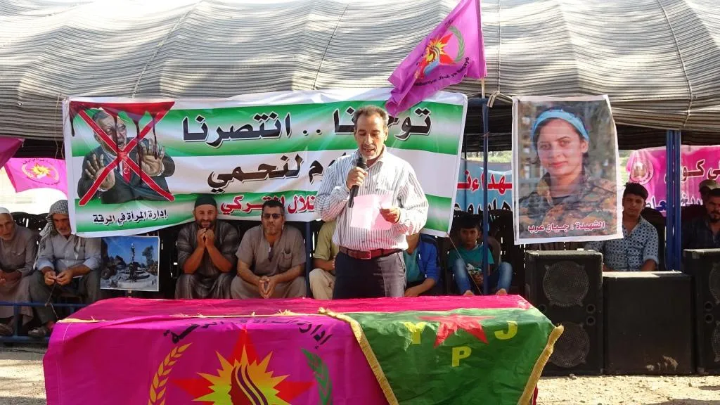 من خيمة النساء بالرقة النساء يؤكدن رفض الاحتلال التركي