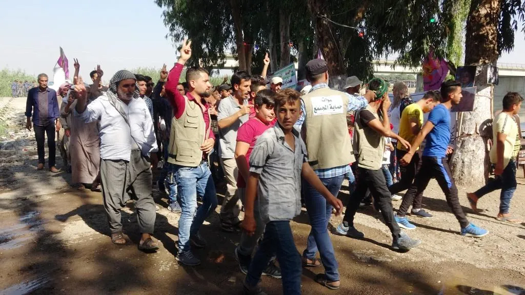 من خيمة النساء بالرقة النساء يؤكدن رفض الاحتلال التركي