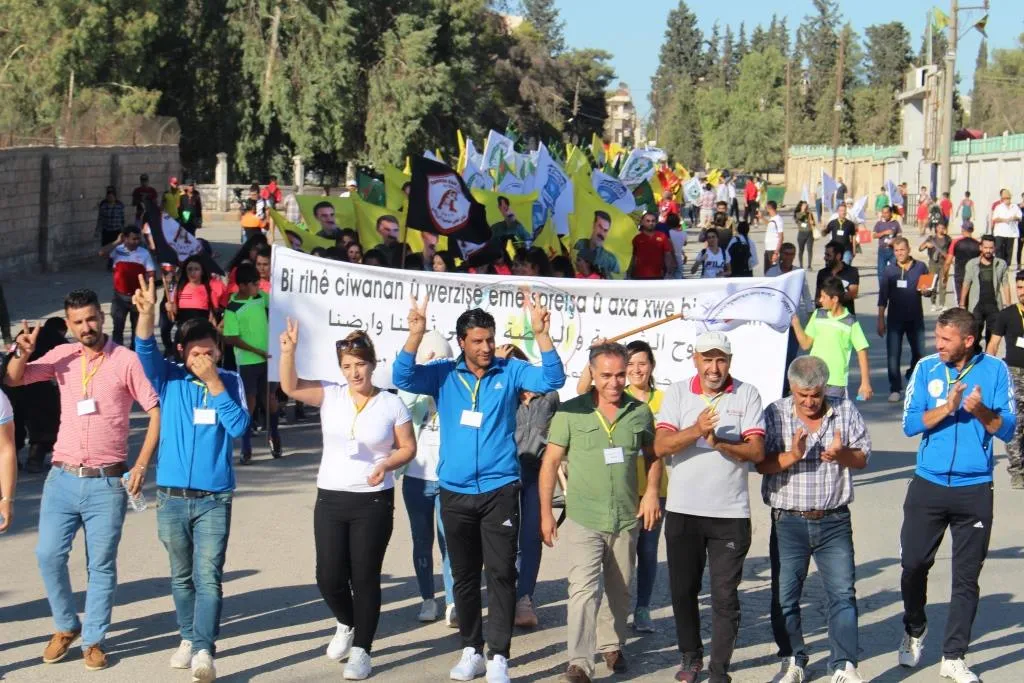 متظاهرون في قامشلو يدعون المجتمع الدولي لحماية المنطقة من الخطر التركي