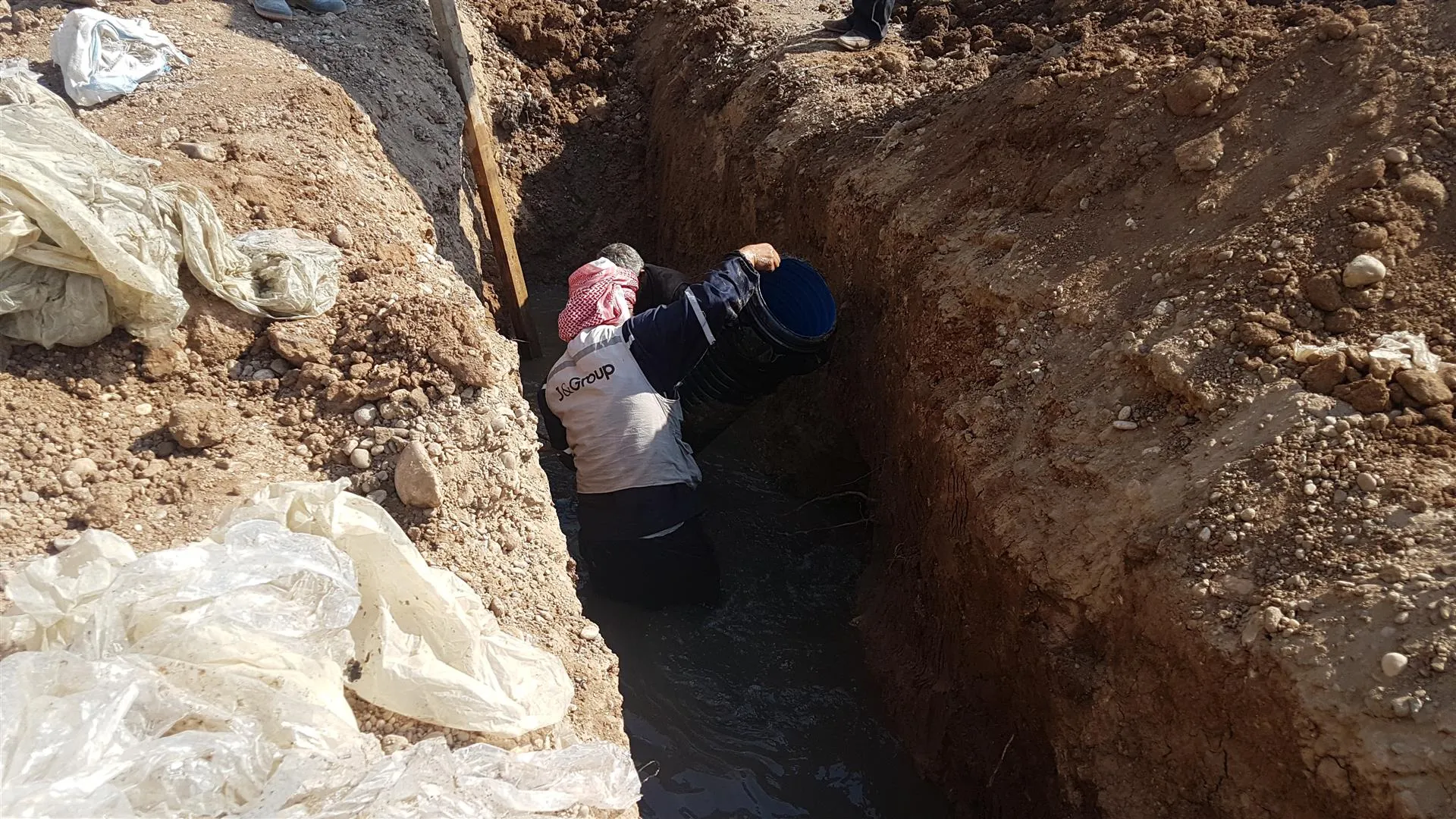 بلدية كركي لكي تنفذ مشروع صرف مياه الفيضانات بطول 1300متر