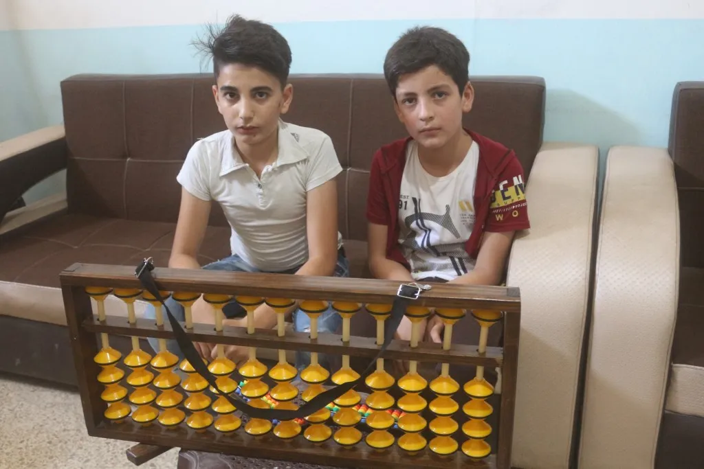نشاطات ترفيهية لطلاب الحساب الذهني في معهد الإدارة المدنية بمنبج
