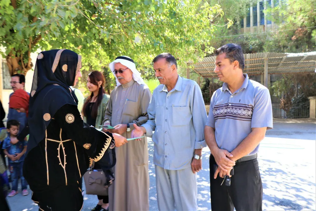 تظاهرة في كوباني وتوزيع منشورات بسري كانيه ضمن حملة مؤتمر ستار