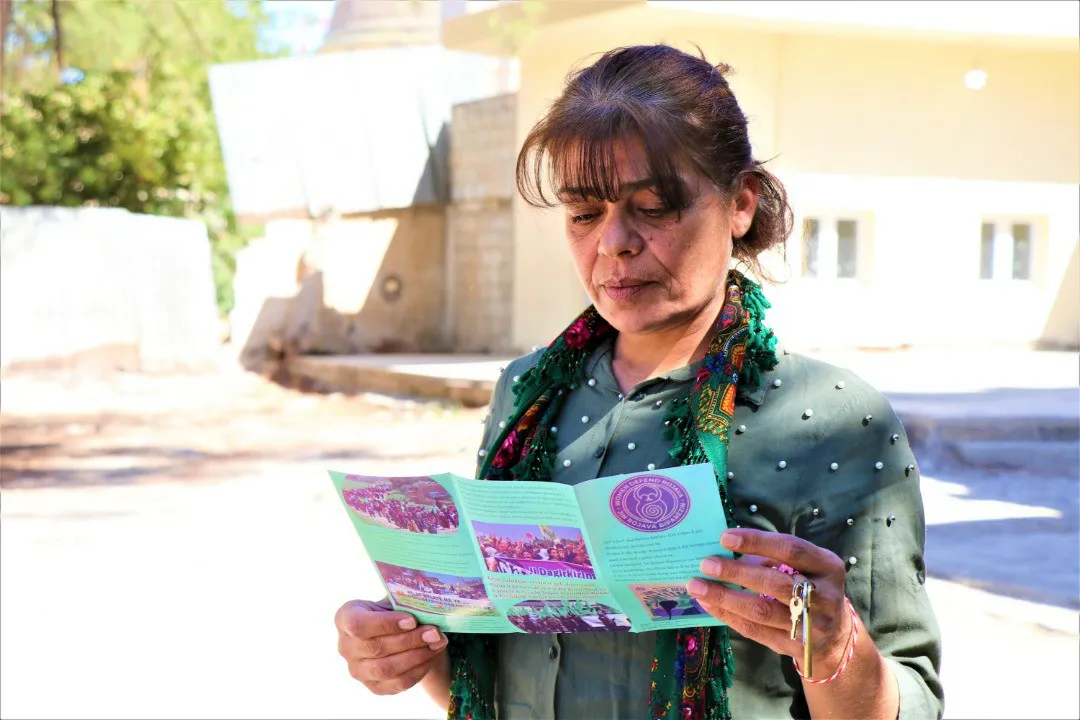 تظاهرة في كوباني وتوزيع منشورات بسري كانيه ضمن حملة مؤتمر ستار