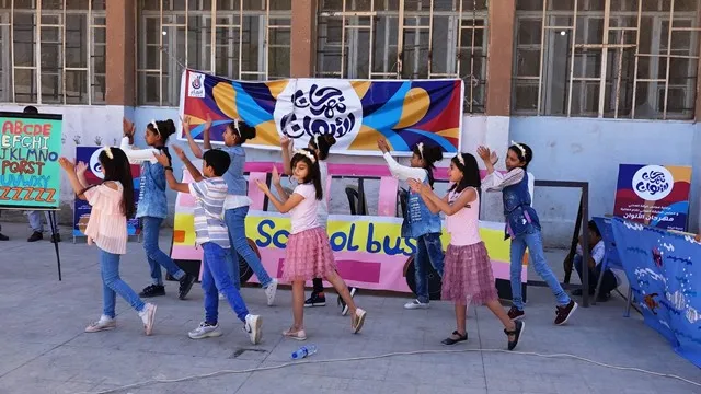 تنظيم "مهرجان الألوان" الترفيهي لأطفال مدينة الرقة