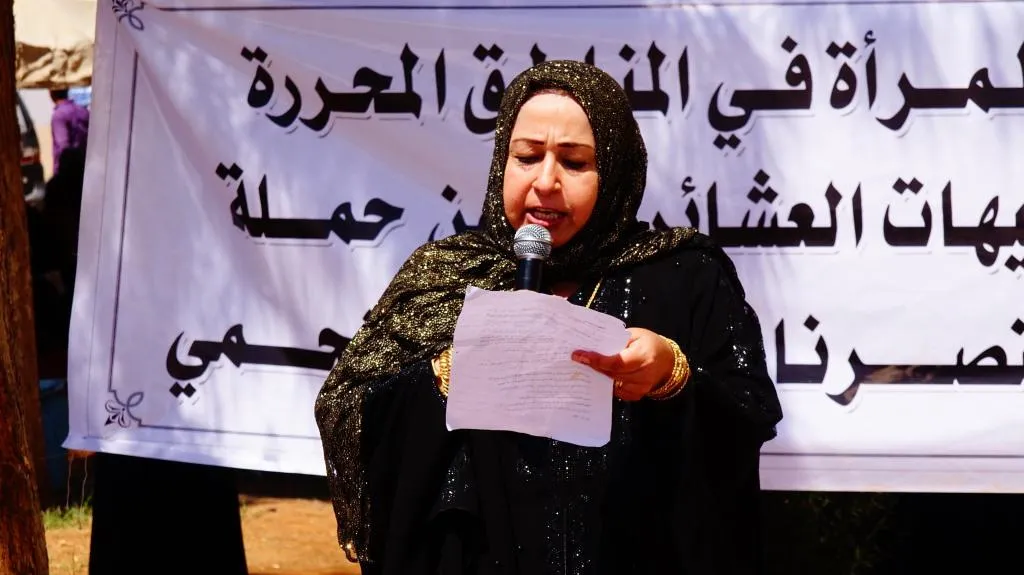 الملتقى الحواري للنساء مستمر بإلقاء كلمات تشدد على ضرورة التكاتف في وجه المحتل التركي