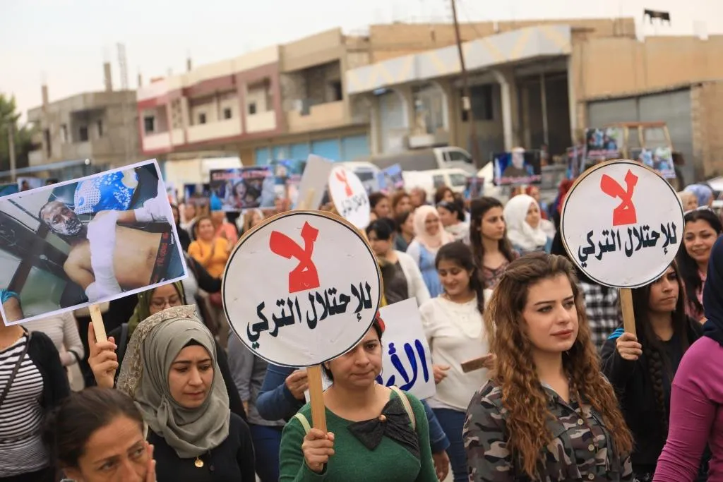 نساء عامودا يطالبن المجتمع الدولي بمحاسبة تركيا على ارتكابها جرائم حرب