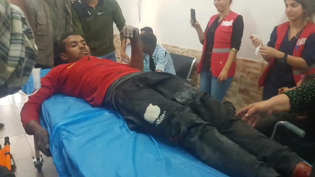 جيش الاحتلال التركي يرتكب مجزرة: 11 شهيد مدني و74 جريح في قصف موكب المدنيين