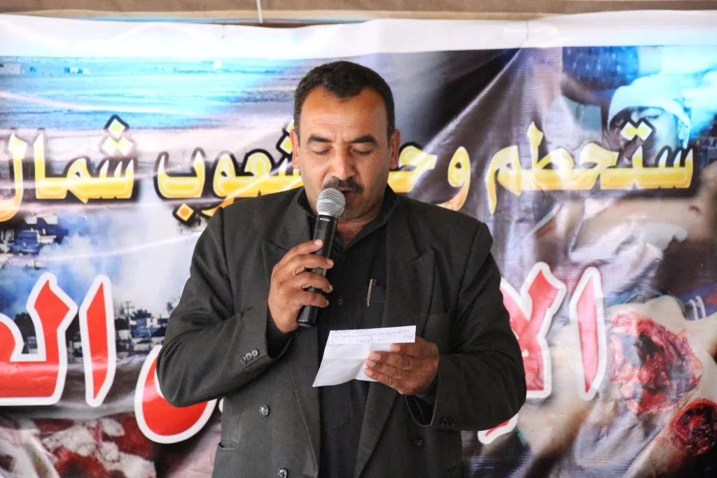 من خيمة الاعتصام في منبج: سنستعيد كامل أراضينا فالأرض لأصحابها