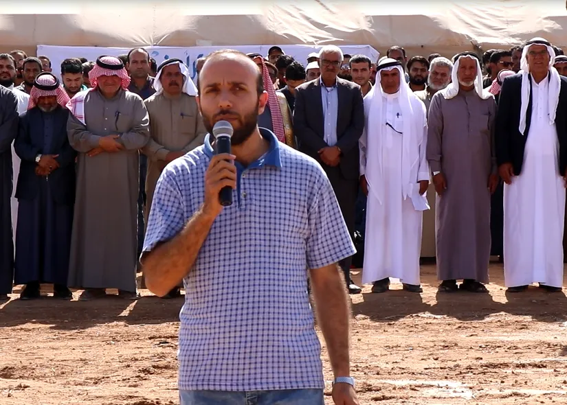 أهالي الطبقة وعين عيسى ينضمون إلى فعاليات الدروع البشرية في كري سبي