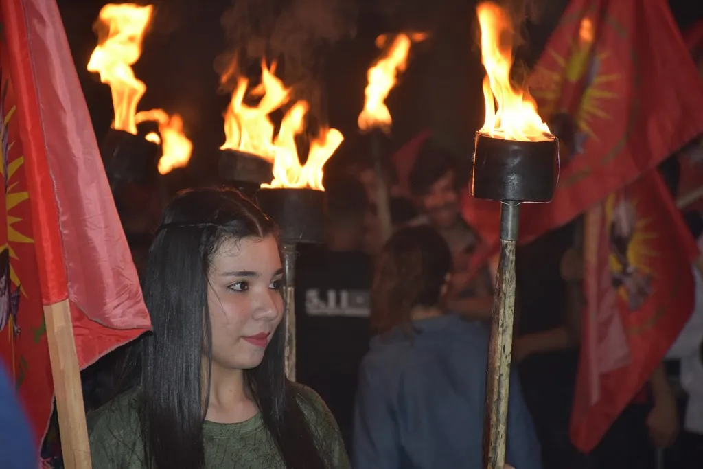 مظاهرة بحلب ضد الاحتلال التركي