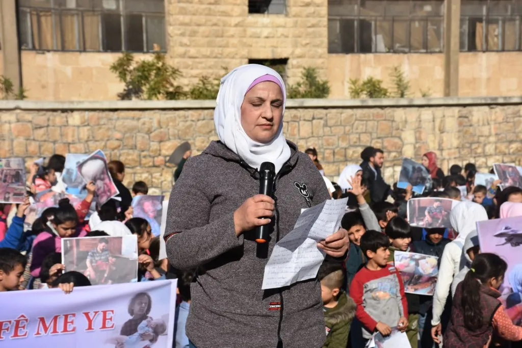 استذكار مجزرة سينما عامودا في حلب واستنكار لقتل الأطفال من قبل الاحتلال التركي